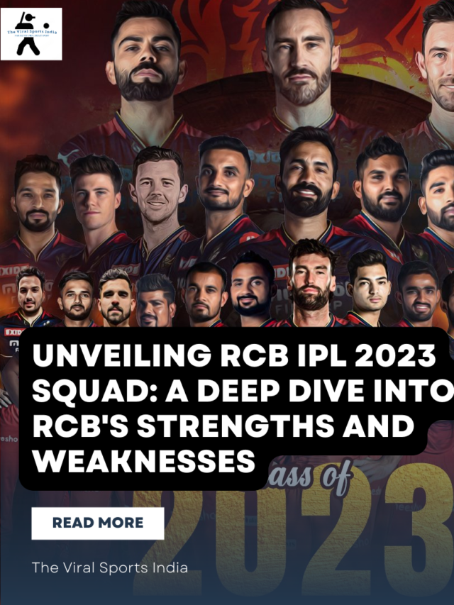 Unveiling RCB IPL 2023 Squad